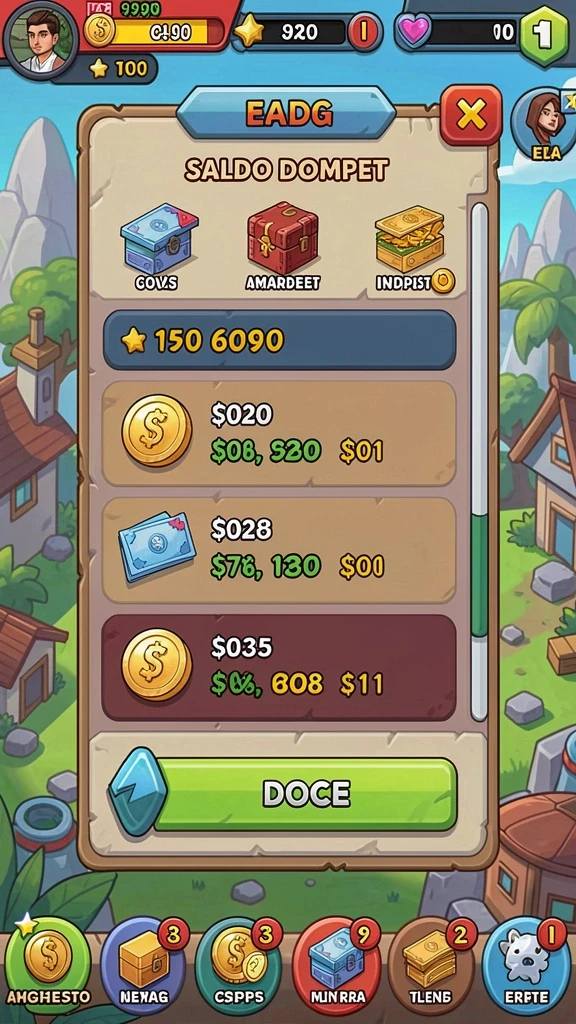 Tampilan utama aplikasi gems365 App APK Terbaru yang intuitif dan efisien.